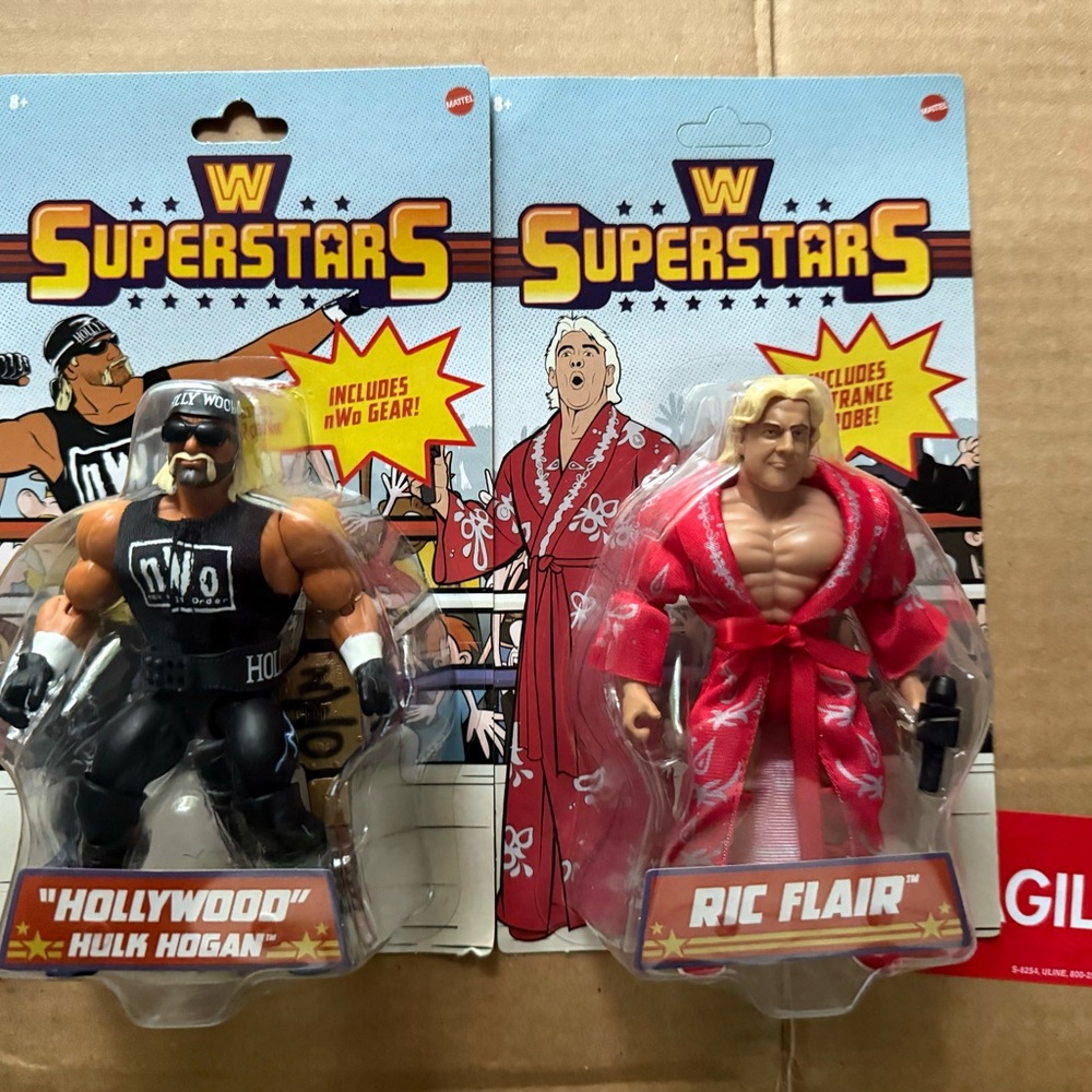 Mattel WWE Superstars Action Figures - Black and Red